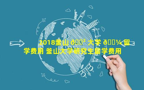 2018釜山 🌲 大学 🐼 留学费用 釜山大学研究生留学费用